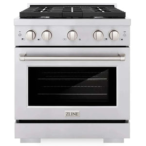 ZLINE Paramount 30" Gas Range with Convection Oven and 4 Burners in Stainless Steel, SGR30