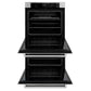 ZLINE 30" Professional Double Wall Oven with Air Fry and Self-Clean in Stainless Steel with White Matte Door, WAD-WM-30