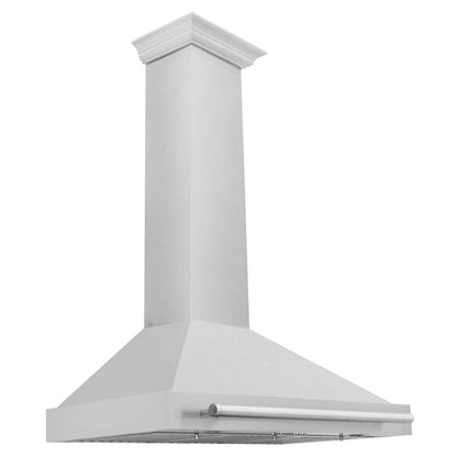 ZLINE 36" Convertible Satin Stainless Steel Wall Mount Range Hood with Stainless Steel Handle, KB4SNX-36