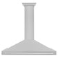 ZLINE 48" Convertible Satin Stainless Steel Wall Mount Range Hood with Stainless Steel Handle, KB4SNX-48