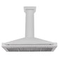ZLINE 48" Convertible Satin Stainless Steel Wall Mount Range Hood with Stainless Steel Handle, KB4SNX-48