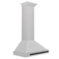 ZLINE Autograph 30" Convertible Satin Stainless Steel Wall Mount Range Hood with Matte Black Handle, KB4SNZ-30-MB
