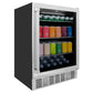 ZLINE 24" Monument 154 Can Beverage Fridge in Stainless Steel, RBV-US-24
