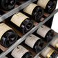 ZLINE Autograph 24" Monument Dual Zone 44-Bottle Wine Cooler in Stainless Steel with Champagne Bronze Accents, RWVZ-UD-24-CB