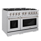 ZLINE 48" 6.7 cu. ft. Select Double Oven Dual Fuel Range with 8 Burners in Stainless Steel, HDR48
