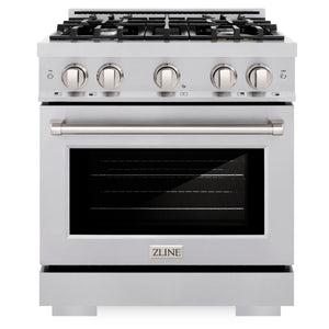ZLINE 30" 4.2 cu. ft. Select Gas Range with 4 Burners in Stainless Steel, HGR30