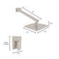 ZLINE Shower Faucet and Handle in Brushed Nickel, BLS-SHF-BN