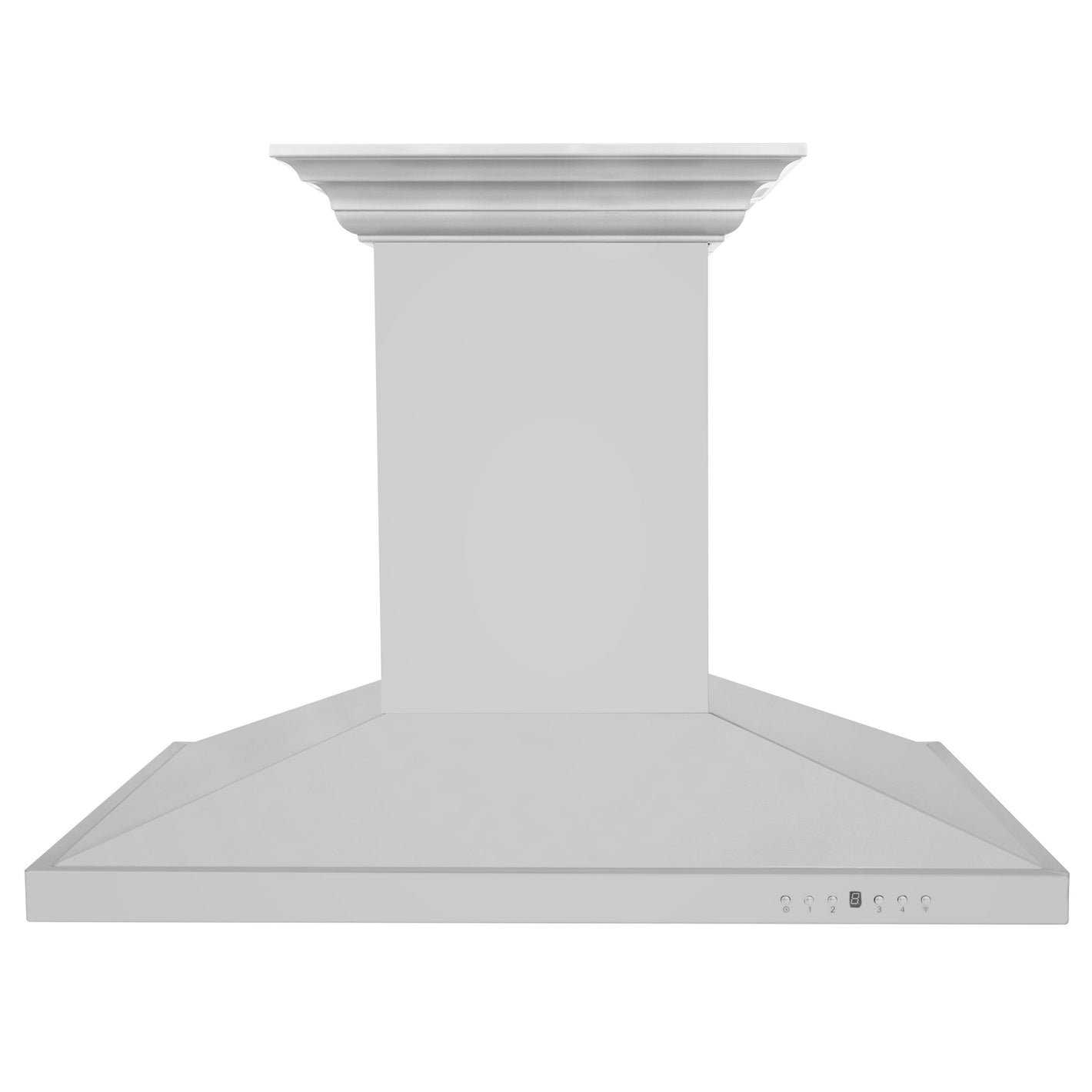 ZLINE 36" CrownSound Island Mount Range Hood in Stainless Steel with Built-in Speakers, GL2iCRN-BT-36