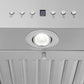 ZLINE 42" CrownSound Island Mount Range Hood in Stainless Steel with Built-in Speakers, KE2iCRN-BT-42