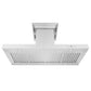ZLINE 48 in. Island Mount Range Hood in Stainless Steel with Built-in CrownSound‚ Bluetooth Speakers, KE2iCRN-BT-48
