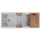 ZLINE 43" Garmisch Undermount Single Bowl Satin Stainless Steel Kitchen Sink with Bottom Grid and Accessories, SLS-43S