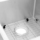 ZLINE 32" Jackson Undermount Double Bowl Satin Stainless Steel Kitchen Sink with Bottom Grid, SRDR-32S