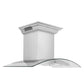 ZLINE 48" CrownSound Wall Mount Range Hood in Stainless Steel with Built-in Speakers, KL3iCRN-BT-48