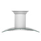 ZLINE 36 in. Wall Mount Range Hood in Stainless Steel with Built-in CrownSound Bluetooth Speakers, KN4CRN-BT-36