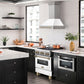 ZLINE Autograph 30" 4.0 cu. ft. Dual Fuel Range with White Matte Door and Bronze Accents, RAZ-WM-30-CB