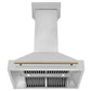 ZLINE 36 Inch Autograph Edition Stainless Steel Range Hood with Champagne Bronze Handle, 8654STZ-36-CB