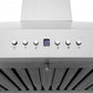 ZLINE 42 in. Stainless Steel Wall Range Hood with Built-in CrownSound® Bluetooth Speakers, KL3CRN-BT-42