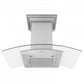 ZLINE 36 in. Stainless Steel Wall Range Hood with Built-in CrownSound® Bluetooth Speakers, KZCRN-BT-36