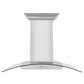 ZLINE 36 in. Stainless Steel Wall Range Hood with Built-in CrownSound® Bluetooth Speakers, KZCRN-BT-36
