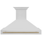 ZLINE Autograph Bronze Package - 48" Rangetop, 48" Range Hood, Dishwasher, Built-In Refrigerator, Microwave Oven, Wall Oven