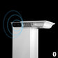 ZLINE 48 in. Stainless Steel Wall Range Hood with Built-in CrownSound® Bluetooth Speakers, KBCRN-BT-48