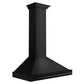 ZLINE 36" 400 CFM Convertible Wall Mount Range Hood in Black Stainless Steel, BSKB4X-36
