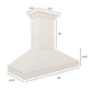 ZLINE 30 in. Wooden Wall Mount Range Hood in Cottage White, KPTT-30