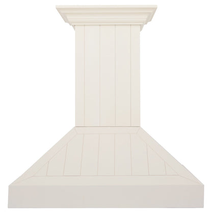 ZLINE 36 in. Wooden Wall Mount Range Hood in White, KPTT-36