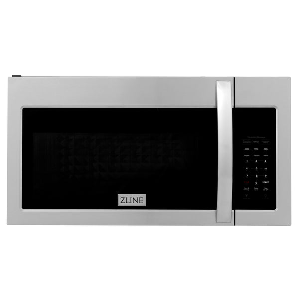 ZLINE 1.5 cu. ft. Over the Range Convection Microwave Oven in Stainless Steel with Modern Handle and Sensor Cooking