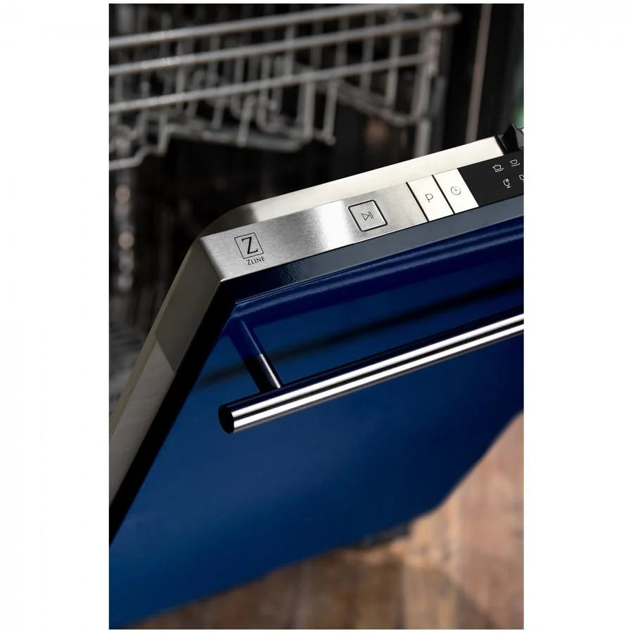 ZLINE 24" Top Control Dishwasher with Stainless Steel Tub and Modern Handle