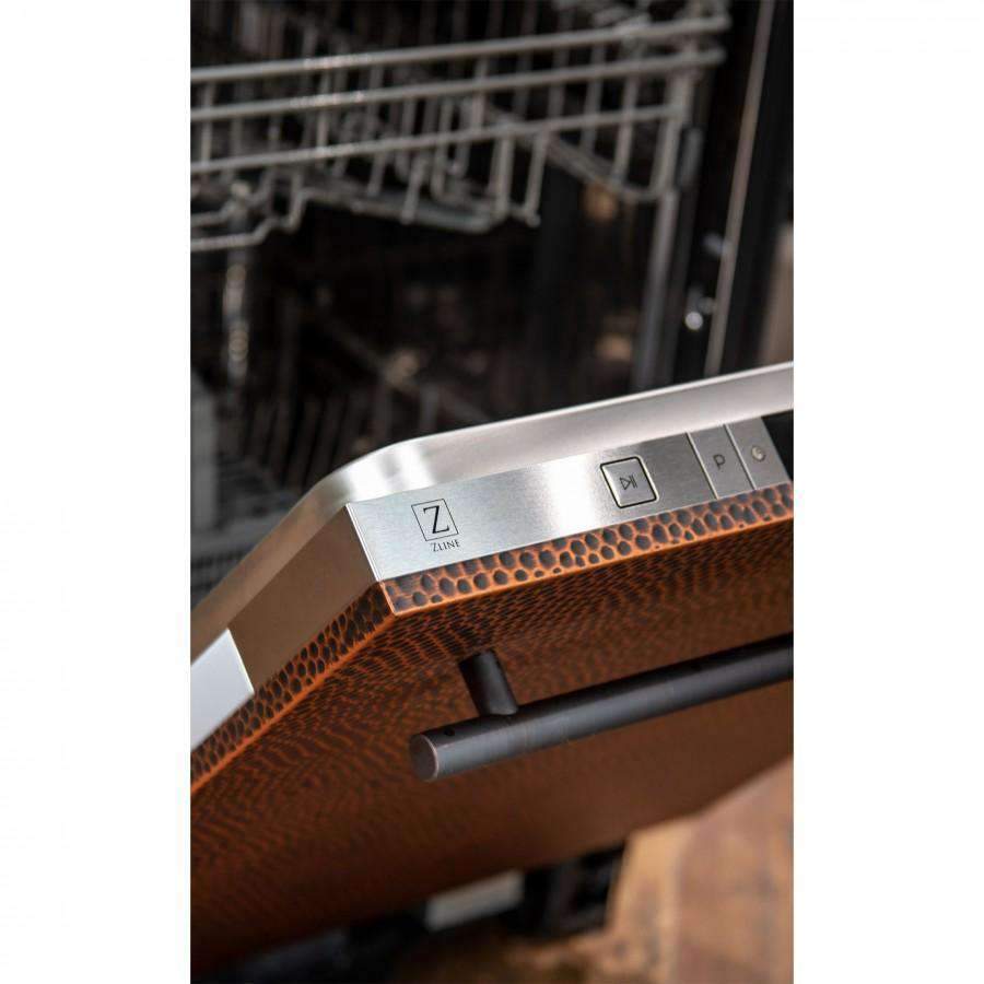 ZLINE 24" Top Control Dishwasher with Stainless Steel Tub and Modern Handle