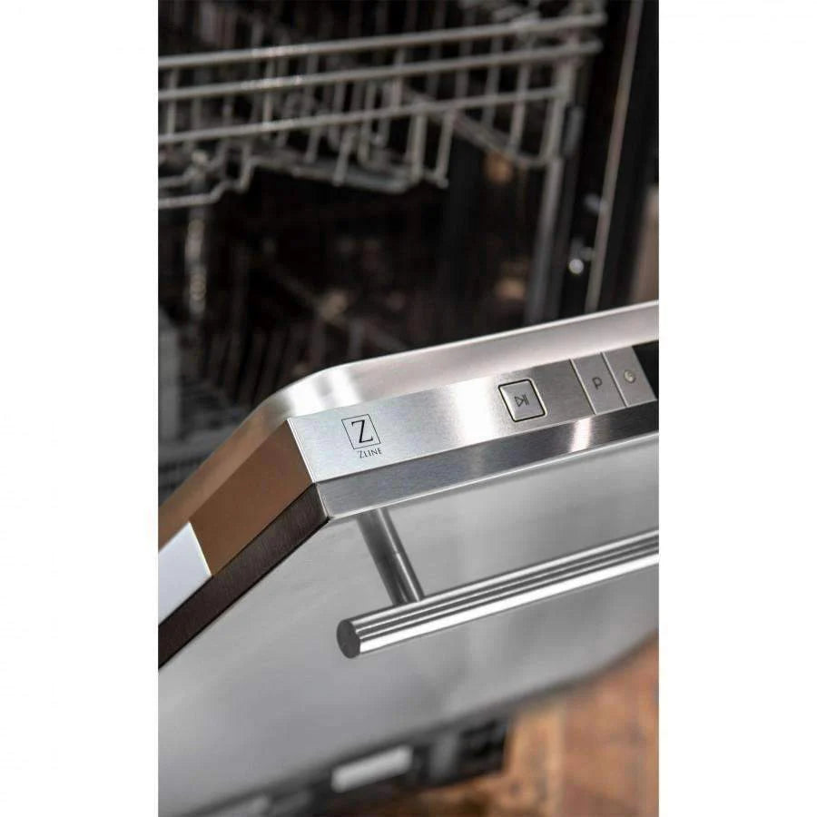 ZLINE 24" Top Control Dishwasher with Stainless Steel Tub and Modern Handle