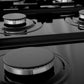 ZLINE 30" Legacy Gas Rangetop with 4 Brass Burners and Porcelain Cooktop in Satin Stainless Steel with Griddle, RTS-BR-GR-30