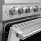 ZLINE 36" 5.2 cu. ft. Paramount Gas Range with Convection Gas Oven in Satin Stainless Steel with 6 Brass Burners, SGRS-BR-36