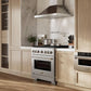 ZLINE 36" 5.2 cu. ft. Paramount Gas Range with Convection Gas Oven in Satin Stainless Steel with 6 Brass Burners, SGRS-BR-36