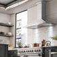 ZLINE 48" Designer Series Satin Stainless Steel Convertible Vent Wall Mount Range Hood, 8KBS-48