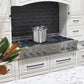 ZLINE 48" Legacy Gas Rangetop with 7 Burners and Porcelain Cooktop in Satin Stainless Steel with Griddle, RTS-GR-48