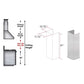 ZLINE 61" Satin Stainless Steel Chimney Extension for Ceilings up to 12.5 ft., 8KES-E