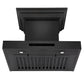 ZLINE 24 in. Wall Mount Range Hood in Black Stainless Steel with CrownSound® Speakers, BSKENCRN-BT-24