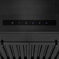 ZLINE 24 in. Convertible Vent Wall Mount Range Hood in Black Stainless Steel with Crown Molding, BSKENCRN-24
