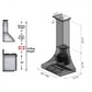 ZLINE 48" Designer Series Satin Stainless Steel Ducted Wall Range Hood, 8632S-48