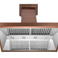 ZLINE 48 in. Copper Wall Range Hood with Crown Molding, 8667C-48