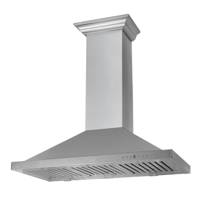 ZLINE 48" Designer Series Satin Stainless Steel Convertible Vent Wall Mount Range Hood, 8KBS-48