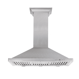 ZLINE 48" Designer Series Satin Stainless Steel Convertible Vent Wall Mount Range Hood, 8KBS-48