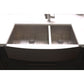 ZLINE 36" Courchevel Farmhouse Apron Mount Double Bowl Satin Stainless Steel Kitchen Sink with Bottom Grid, SA60D-36S