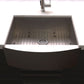 ZLINE 30" Zermatt Farmhouse Apron Mount Single Bowl Satin Stainless Steel Kitchen Sink with Bottom Grid, SAS-30S