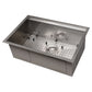 ZLINE 27" Garmisch Undermount Single Bowl Satin Stainless Steel Kitchen Sink with Bottom Grid and Accessories, SLS-27S