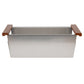 ZLINE 30" Garmisch Undermount Single Bowl Satin Stainless Steel Kitchen Sink with Bottom Grid and Accessories, SLS-30S