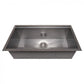 ZLINE 33" Garmisch Undermount Single Bowl Kitchen Sink with Bottom Grid and Accessories, SLS-33S