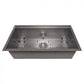 ZLINE 33" Garmisch Undermount Single Bowl Kitchen Sink with Bottom Grid and Accessories, SLS-33S